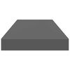 vidaXL Prateleiras de parede suspensas 2 pcs 60x23,5x3,8cm MDF cinza