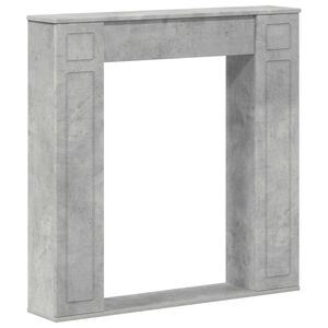 vidaXL Moldura de Lareira Cinzento Cimento 100 x 20 x 100 cm