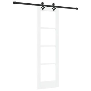 vidaXL Porta Deslizante ORKDAL 61 x 198,5 cm Branco e Preto