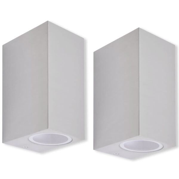 vidaXL Candeeiros exteriores com iluminação superior e inferior 2 pcs