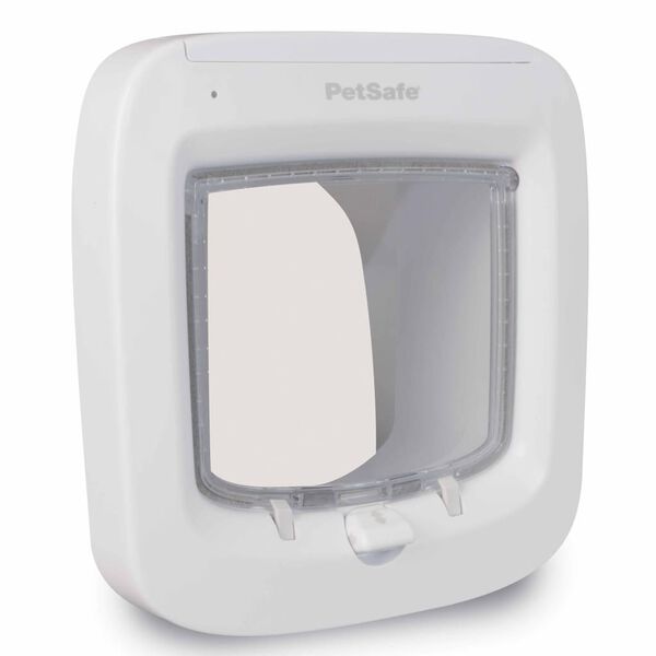 PetSafe Porta para gatos com microchip branco PPA19-16145
