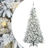 vidaXL &Aacute;rvore de Natal Articulada Artificial Branco 240 cm PE e PVC