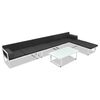 vidaXL 5 pcs conjunto lounge para jardim textilene e alum&iacute;nio preto