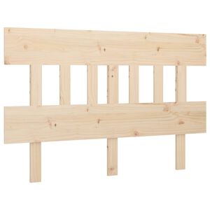 vidaXL Cabeceira de cama 143,5x3x81 cm pinho maci&ccedil;o