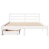 vidaXL Cama sem colchão 120x190 cm madeira de pinho maciça branco