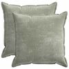 vidaXL Capa almofada 2 unid. HOUTEN Verde 80 x 80 cm Tecido Chenille
