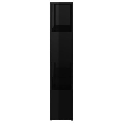 vidaXL Estante/divisória 60x24x124,5 cm preto brilhante