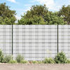 vidaXL Painel de privacidade para jardim 70x0,19 m PVC branco