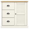 vidaXL Aparador com gavetas VIGO 78x40x75 cm pinho maci&ccedil;o branco
