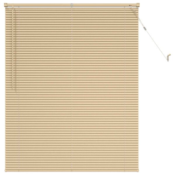 vidaXL Cortina Veneziana Marrom Claro com Padr&atilde;o 150 x 110 cm PVC
