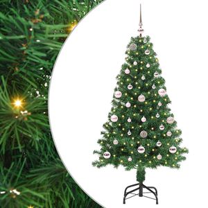 vidaXL &Aacute;rvore de Natal Artificial Verde 150 cm PVC, A&ccedil;o e Pl&aacute;stico