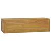 vidaXL Arm&aacute;rio de parede p/ casa de banho 110x45x30 cm teca maci&ccedil;a