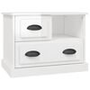 vidaXL Mesa de cabeceira 60x39x45 cm branco brilhante