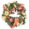 vidaXL Grinaldas de flores de Natal 6 pcs 240 cm rosa e champanhe