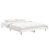 vidaXL Estrutura de cama 140x190 cm derivados de madeira branco
