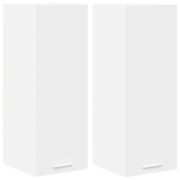 vidaXL Arm&aacute;rio suspenso com armazenamento 2 pcs Branco 30 x 31 x 80 cm