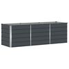 vidaXL Floreira Antracite 240 x 80 x 75 cm A&ccedil;o