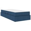 vidaXL Cama com arruma&ccedil;&atilde;o e colch&atilde;o Azul 90 x 190 cm Poli&eacute;ster