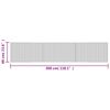 vidaXL Tapete retangular 60x300 cm bambu castanho