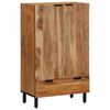 vidaXL Buff&ecirc; Castanho 60 x 33 x 100 cm Madeira de manga maci&ccedil;a