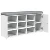 vidaXL Banco sapateira 102x32x50 cm derivados de madeira branco