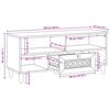 vidaXL Unidades de TV Branco 105 x 33 x 46 cm Madeira processada