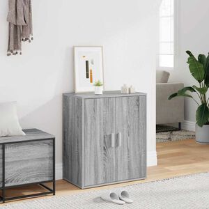 vidaXL Sapateira 60x35x70 cm derivados de madeira sonoma cinza