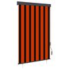 vidaXL Estore de rolo para exterior 120x250 cm laranja e castanho
