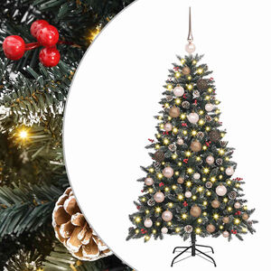 vidaXL &Aacute;rvore de Natal Artificial Verde 120 cm PVC, Pl&aacute;stico e A&ccedil;o