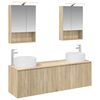 vidaXL Conjunto de Arm&aacute;rios para Banheiro 5 unid. Carvalho Sonoma