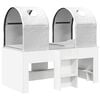 vidaXL Cama com T&uacute;nel 3 unid. Branco Derivados de Madeira