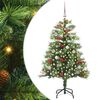 vidaXL &Aacute;rvore de Natal Artificial 150 LED Branco quente PVC e Metal