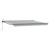 vidaXL Toldo Retr&aacute;til El&eacute;trico Antracite e Branco 5 &times; 3,5 m