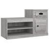 vidaXL Sapateira 100x42x60 cm derivados de madeira cinzento sonoma