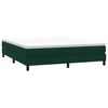 vidaXL Cama sem molas/colch&atilde;o 180x210 cm veludo verde-escuro
