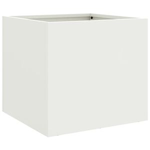 vidaXL Vaso/floreira 32x30x29 cm a&ccedil;o branco