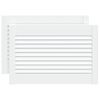vidaXL Portas de arm&aacute;rio 2 pcs design de persiana pinho maci&ccedil;o branco