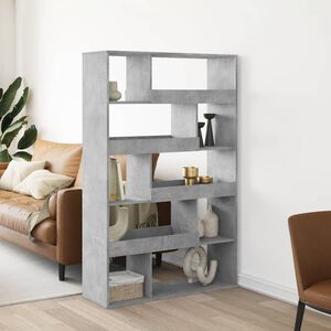 vidaXL Estante 100x33x156,5 cm derivados de madeira cinzento cimento