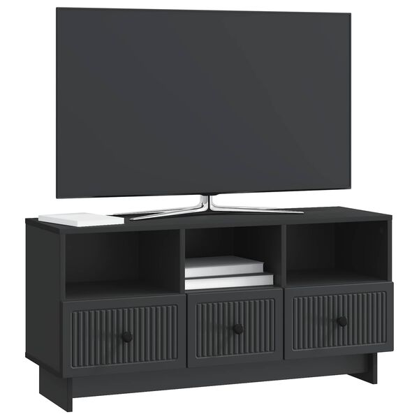 vidaXL Gabinete para TV Preto 102 x 34,5 x 50 cm Derivados de Madeira