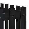 vidaXL Canteiro elevado c/ design cerca 200x50x50cm pinho maciço preto