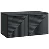 vidaXL Gabinete de TV de Parede Preto 59,5 x 31 x 30 cm