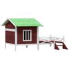 vidaXL Casota para c&atilde;es 159x120x88,5 cm pinho maci&ccedil;o moca