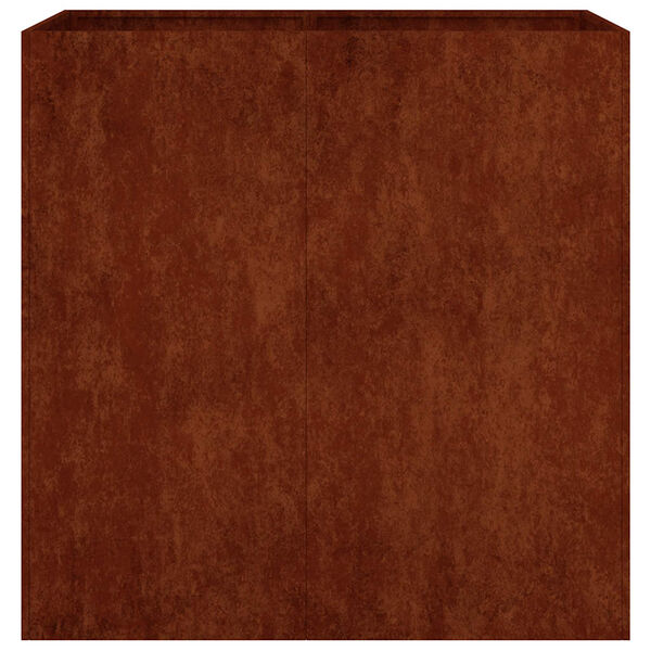 vidaXL Vaso/floreira 80x40x80 cm a&ccedil;o corten