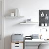 vidaXL Prateleiras parede 2 pcs 60x23,5x3,8 cm MDF carvalho e branco