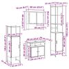 vidaXL Conjunto de M&oacute;veis para Banheiro 4 pcs Carvalho Sonoma