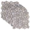 vidaXL Azulejos de Pebble Cinzento-acastanhado 30 x 30 cm