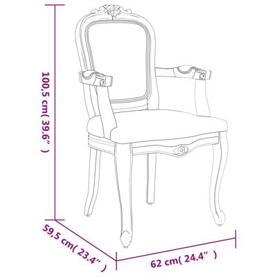 vidaXL Cadeira de jantar 62x59,5x100,5 cm linho bege
