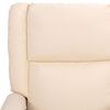 vidaXL Poltrona de massagens tecido cor creme
