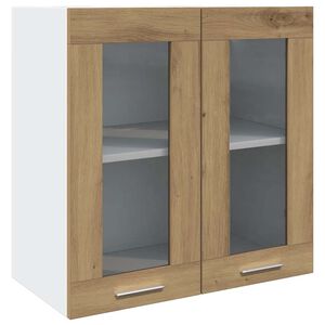 vidaXL Arm&aacute;rio parede para cozinha com porta vidro &ldquo;Lyon&rdquo;