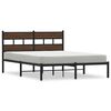 vidaXL Cama sem colchão com cabeceira 137x190 cm carvalho castanho